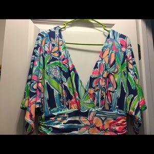 Lilly Pulitzer  Rainforest pop up print dress
